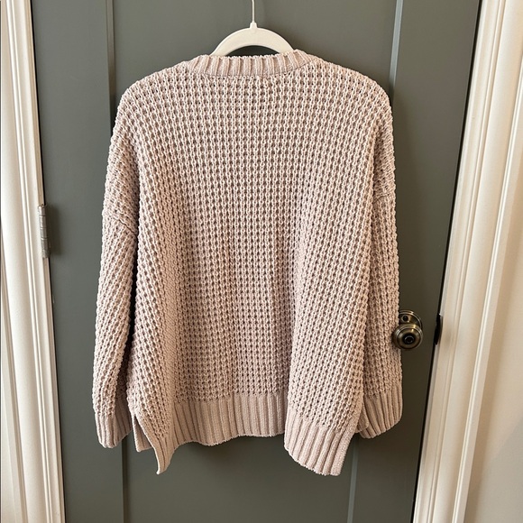 PINK Rose Textured Knit Sweater Size large - Picture 3 of 5